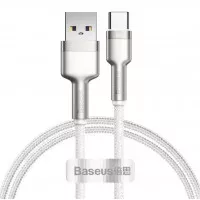 Кабель USB Type-C > USB  Baseus Cafule Metal Data Cable 66W 1.0m (CAKF000102) White