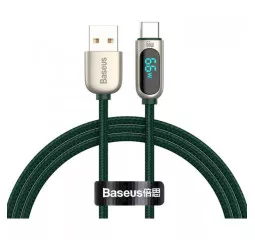 Кабель USB Type-C > USB Baseus Display Fast Charging Data Cable 66W 1.0 m (CASX020006) Green