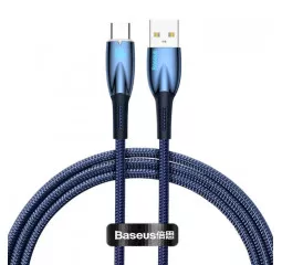 Кабель USB Type-C > USB Baseus Glimmer Series Fast Charging Data Cable 100W 1.0 m (CADH000403) Blue