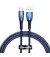 Кабель USB Type-C > USB Baseus Glimmer Series Fast Charging Data Cable 100W 1.0 m (CADH000403) Blue