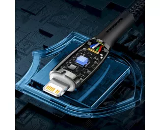 Кабель USB Type-C > USB Baseus Glimmer Series Fast Charging Data Cable 100W 1.0 m (CADH000403) Blue