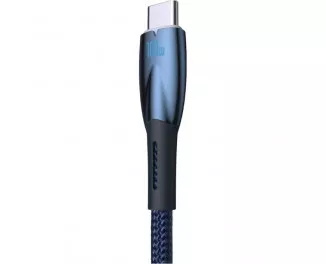 Кабель USB Type-C > USB Baseus Glimmer Series Fast Charging Data Cable 100W 1.0 m (CADH000403) Blue