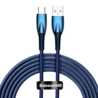 Кабель USB Type-C > USB Baseus Glimmer Series Fast Charging Data Cable 100W 2.0 m (CADH000503) Blue