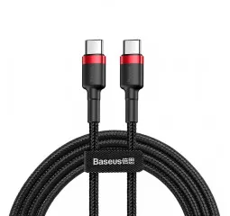 Кабель USB Type-C > USB Type-C  Baseus Cafule PD 2.0 60W 2.0m (CATKLF-H91) Red/black