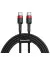 Кабель USB Type-C > USB Type-C  Baseus Cafule PD 2.0 60W 2.0m (CATKLF-H91) Red/black