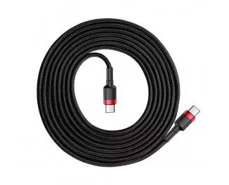 Кабель USB Type-C > USB Type-C  Baseus Cafule PD 2.0 60W 2.0m (CATKLF-H91) Red/black