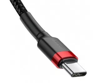 Кабель USB Type-C > USB Type-C  Baseus Cafule PD 2.0 60W 2.0m (CATKLF-H91) Red/black
