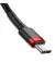 Кабель USB Type-C > USB Type-C  Baseus Cafule PD 2.0 60W 2.0m (CATKLF-H91) Red/black