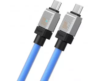 Кабель USB Type-C > USB Type-C Baseus CoolPlay Series Fast Charging Cable 100W 1.0m (CAKW000203) Blue