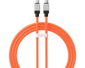 Кабель USB Type-C > USB Type-C Baseus CoolPlay Series Fast Charging Cable 100W 1.0m (CAKW000207) Orange