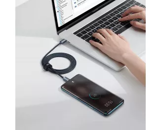 Кабель USB Type-C > USB Type-C  Baseus Crystal Shine Series Fast Charging 100W 1.2m (CAJY000601) Black