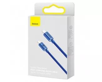 Кабель USB Type-C > USB Type-C  Baseus Crystal Shine Series Fast Charging 100W 1.2m (CAJY000603) Blue