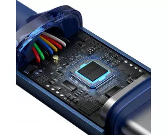 Кабель USB Type-C > USB Type-C  Baseus Crystal Shine Series Fast Charging 100W 1.2m (CAJY000603) Blue