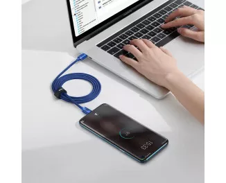 Кабель USB Type-C > USB Type-C  Baseus Crystal Shine Series Fast Charging 100W 1.2m (CAJY000603) Blue