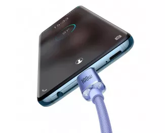 Кабель USB Type-C > USB Type-C  Baseus Crystal Shine Series Fast Charging 100W 1.2m (CAJY000605) Purple