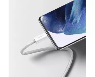 Кабель USB Type-C > USB Type-C  Baseus Dynamic Series Fast Charging 100W 1.0m (CALD000202) White