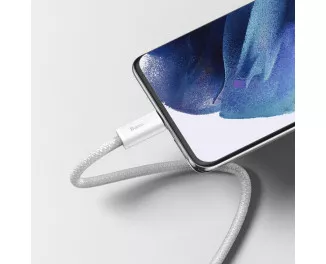 Кабель USB Type-C > USB Type-C  Baseus Dynamic Series Fast Charging 100W 2.0m (CALD000302) White