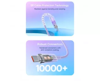 Кабель USB Type-C > USB Type-C Baseus Explorer Series Fast Charging Cable with Smart Temperature Control 100W 1.0 m (P10319703411-00) Baby Pink