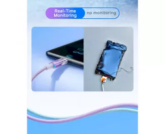 Кабель USB Type-C > USB Type-C Baseus Explorer Series Fast Charging Cable with Smart Temperature Control 100W 1.0 m (P10319703411-00) Baby Pink