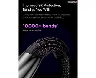 Кабель USB Type-C > USB Type-C Baseus Glimmer Series Fast Charging Data Cable 100W 1.0 m (CADH000703) Blue