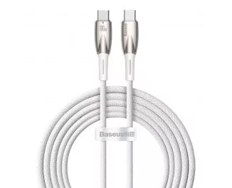 Кабель USB Type-C > USB Type-C Baseus Glimmer Series Fast Charging Data Cable 100W 2.0 m (CADH000802) White