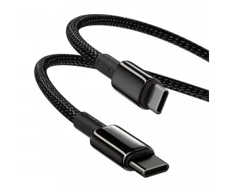 Кабель USB Type-C > USB Type-C  Baseus Tungsten Gold Fast Charging Data Cable 100W 2.0m (CATWJ-A01) Black