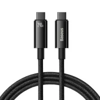 Кабель USB Type-C > USB Type-C  Baseus Tungsten Gold Fast Charging Data Cable 240W 2.0m (CAWJ040101) Black