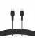 Кабель USB Type-C > USB Type-C  Belkin Braided Silicone 60W 1.0m (CAB011BT1MBK) Black