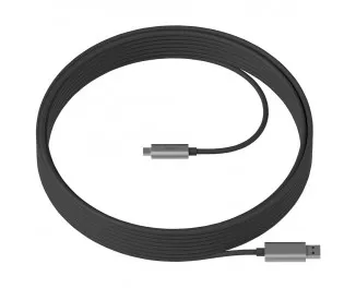 Кабель USB Type-C > USB Type-C  Logitech USB 3.2 Gen2 - USB Type C Strong Graphite 10m (939-001799)