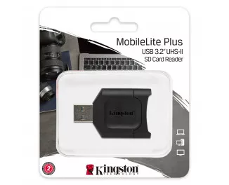 Кардридер Kingston USB 3.2 Type-A > SD UHS-II Чёрный