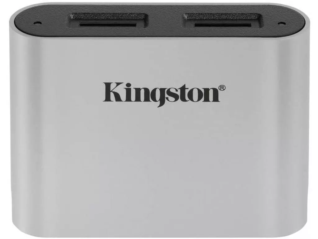 Кардридер Kingston USB 3.2 Type-C > 2x microSD UHS-II Workflow Серебристый