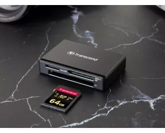 Кардридер Transcend USB 3.1 Type-A > microSD/SD/CF UHS-II Чёрный