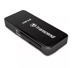 Кардридер Transcend USB 3.1 Type-A > microSD/SD Чёрный