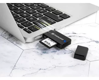 Кардридер Transcend USB 3.1 Type-A > microSD/SD Чёрный
