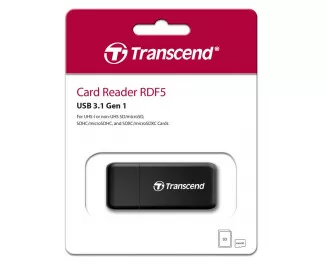 Кардридер Transcend USB 3.1 Type-A > microSD/SD Чёрный