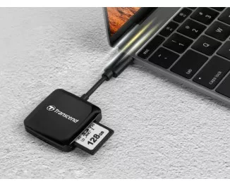 Кардридер Transcend USB 3.2 Type-C > microSD/SD Чёрный