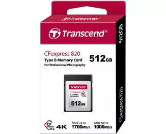 Карта памяти CFExpress 512Gb Transcend 820 Type B (TS512GCFE820)