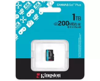 Карта памяти microSD 1 TB Kingston Canvas Go! Plus C10 UHS-I U3 A2 V30 (SDCG4/1TBSP)