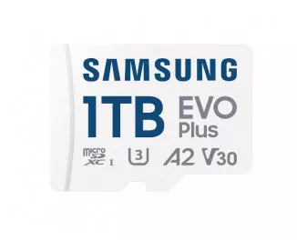 Карта пам'яті microSD 1 TB Samsung EVO Plus Class 10 UHS-I U3 + SD адаптер (MB-MC1T0SA)