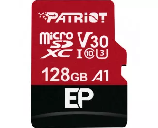 Карта памяти microSD 128Gb Patriot class 10 UHS-I/U3 EP A1 + SD адаптер (PEF128GEP31MCX)