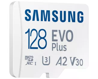 Карта пам'яті microSD 128Gb Samsung EVO Plus Class 10 UHS-I U3 V30 A2 + SD адаптер (MB-MC128KA/EU)
