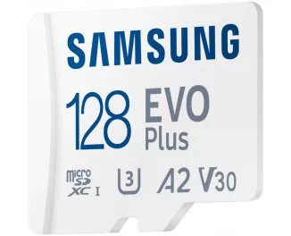 Карта пам'яті microSD 128Gb Samsung EVO Plus Class 10 UHS-I U3 V30 A2 + SD адаптер (MB-MC128KA/EU)