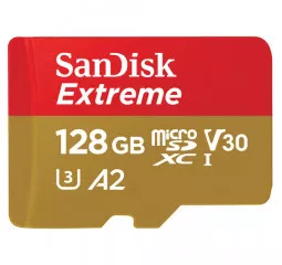 Карта памяти microSD 128Gb SanDisk Extreme For Mobile Gaming A2 128Gb class 10 V30 (SDSQXAA-128G-GN6GN)