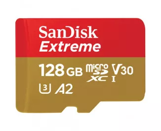 Карта памяти microSD 128Gb SanDisk Extreme For Mobile Gaming A2 128Gb class 10 V30 (SDSQXAA-128G-GN6GN)