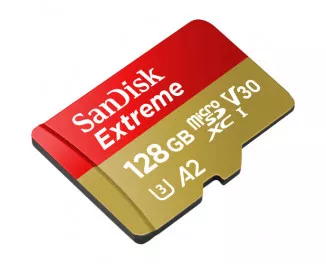 Карта памяти microSD 128Gb SanDisk Extreme For Mobile Gaming A2 128Gb class 10 V30 (SDSQXAA-128G-GN6GN)