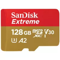 Карта памяти microSD 128Gb SanDisk Extreme V30 C10 UHS-I U3 (SDSQXAA-128G-GN6MN)