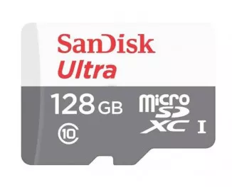 Карта памяти microSD 128Gb SanDisk Ultra Class 10 UHS-I (SDSQUNR-128G-GN3MN)