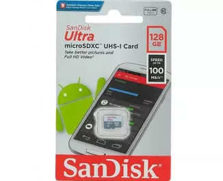 Карта памяти microSD 128Gb SanDisk Ultra Class 10 UHS-I (SDSQUNR-128G-GN3MN)