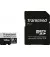 Карта пам'яті microSD 128Gb Transcend 340S C10 UHS-I U3 A2 + адаптер SD (TS128GUSD340S)