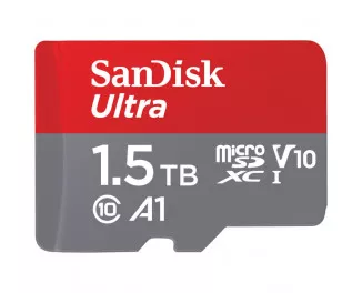 Карта памяти microSD 1.5 TB SanDisk Ultra UHS-1 A1 class 10 + SD адаптер (SDSQUAC-1T50-GN6MA)